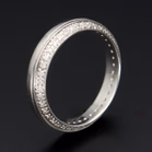 Unusual 18ct Gold Full Eternity Diamond Ring