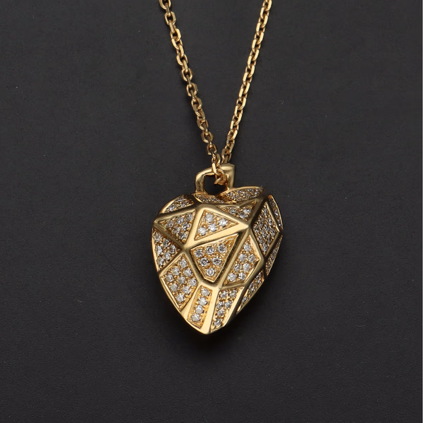 18ct Gold Diamond Links of London Necklace