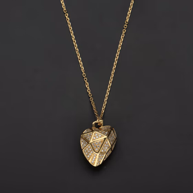 18ct Gold Diamond Links of London Necklace