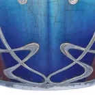 Art Nouveau Silver Overlay French Ceramic Vase