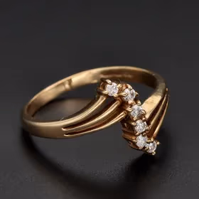 Retro Gold Diamond Constellation Ring
