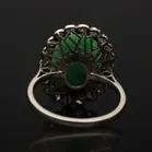 Art Deco 18ct Gold Jade and Diamond Ring