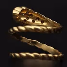 Very Rare Diamond Snake Ring