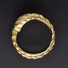 Very Rare Diamond Snake Ring