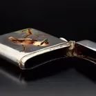 Edwardian Silver Vesta Case Decorated with an Enamel Kookaburra