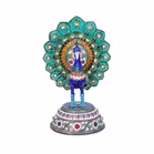 19th Century Silver and Enamel Peacock