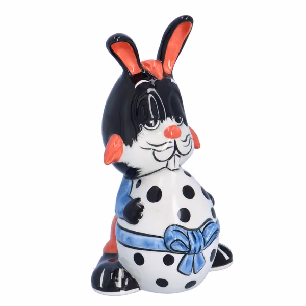 Lorna Bailey Figurine  “Engy Benjy” Bunny With Spotted Egg