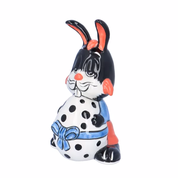 Lorna Bailey Figurine  “Engy Benjy” Bunny With Spotted Egg