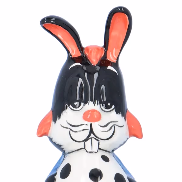 Lorna Bailey Figurine  “Engy Benjy” Bunny With Spotted Egg