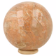 Roze maansteen bol 69mm - 360° presentation