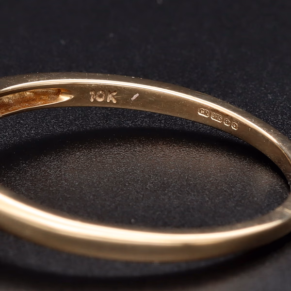 9ct Gold Opal and Red Spinel Ring