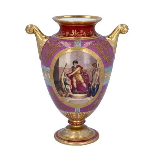 19th Century Vienna Porcelain Classical Vase image-2
