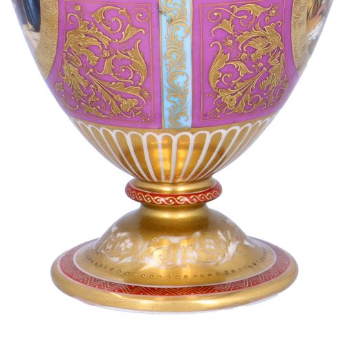 19th Century Vienna Porcelain Classical Vase image-4