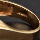 Vintage 14k Gold Diamond Cluster Ring
