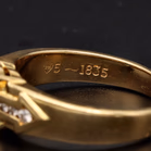 18ct Yellow Gold Sapphire & Diamond Ring