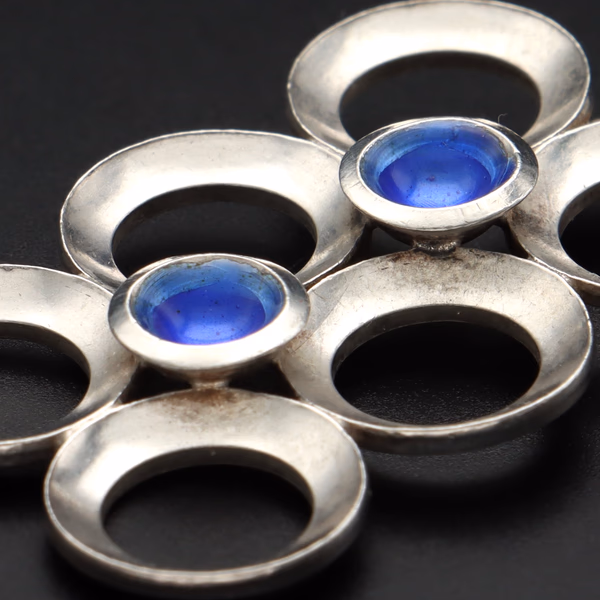 Silver Pendant Necklace by Ivar T Holth