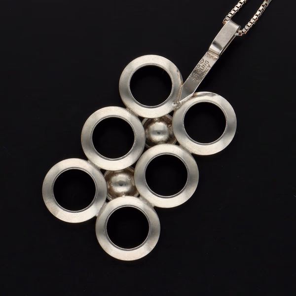 Silver Pendant Necklace by Ivar T Holth