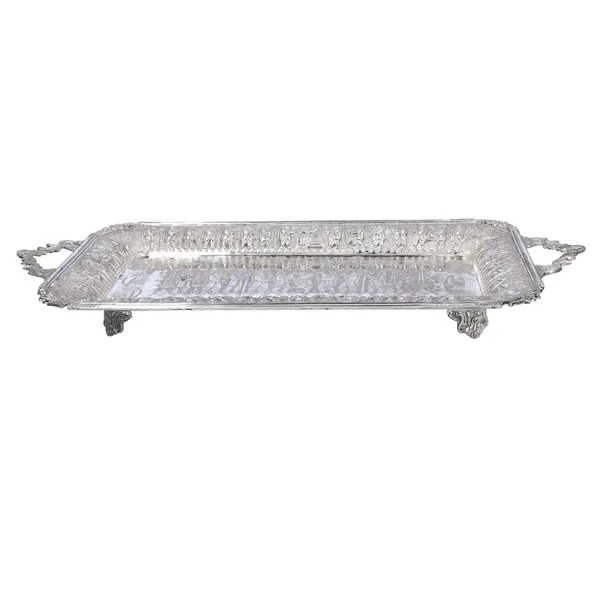 Antique Parsi Silver Tray