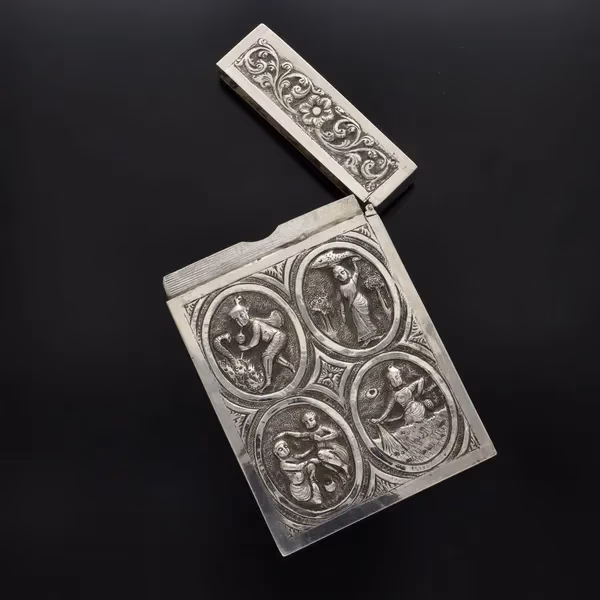 Antique Anglo Indian Raj Card Case