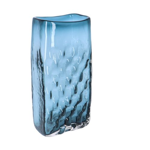 Whitefriars Large Indigo Basket Weave Vase image-1