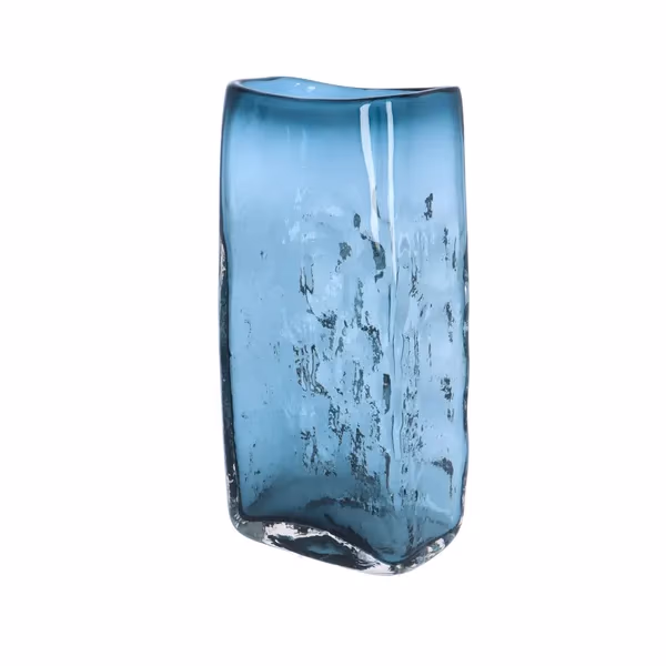 Whitefriars Large Indigo Basket Weave Vase