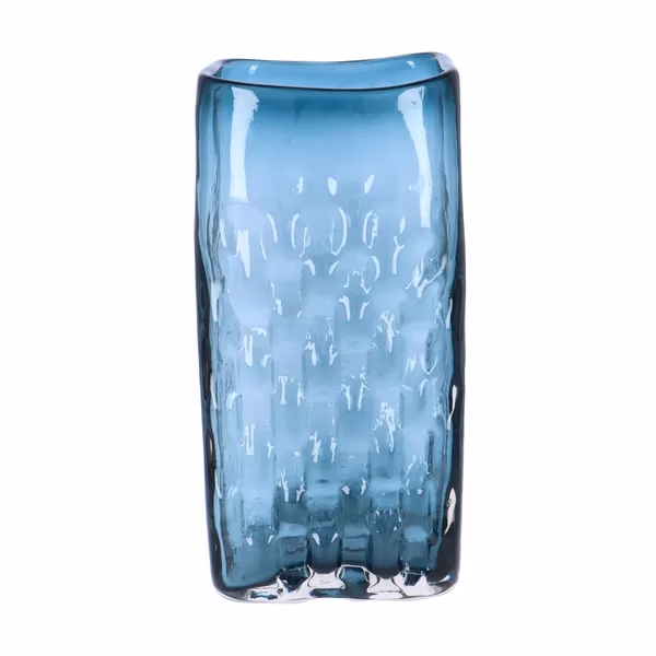 Whitefriars Large Indigo Basket Weave Vase