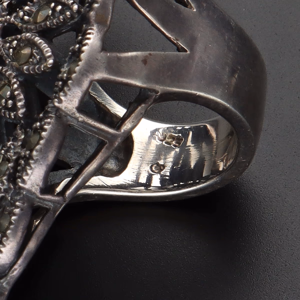 Vintage Silver Marcasite Ring