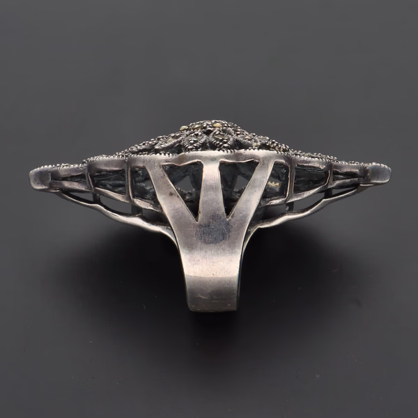 Vintage Silver Marcasite Ring