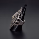 Vintage Silver Marcasite Ring