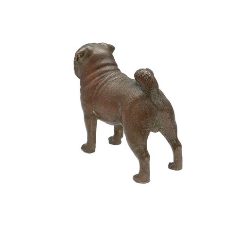 Early 20th Century Bronze Pug image-3