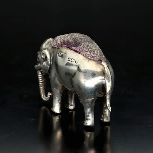 George V Silver Elephant Pin Cushion image-4