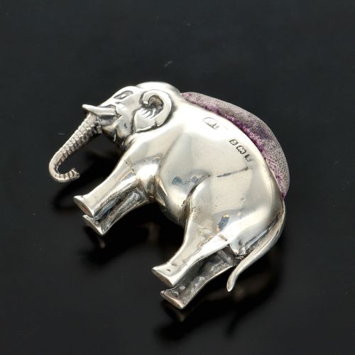 George V Silver Elephant Pin Cushion image-6