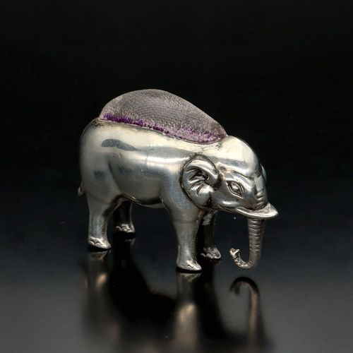 George V Silver Elephant Pin Cushion image-3