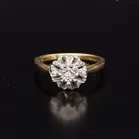 18ct Gold Nine Stone Diamond Cluster Ring