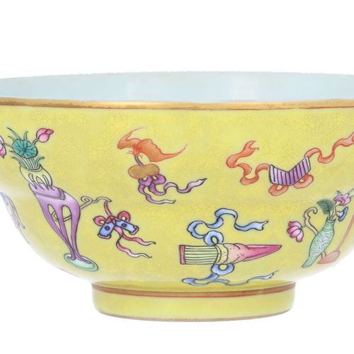 Qing Dynasty Chinese Yellow Bowl image-3