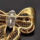 Vintage 18ct Gold, Diamond and Ruby Bow Brooch