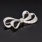 Platinum and Diamond Bow Brooch
