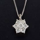 18ct White Gold Diamond Pendant