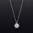 18ct White Gold Diamond Pendant