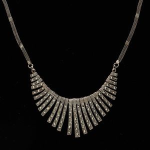 Art Deco Silver Marcasite Necklace