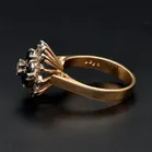 9ct Gold Sapphire and Diamond Ring