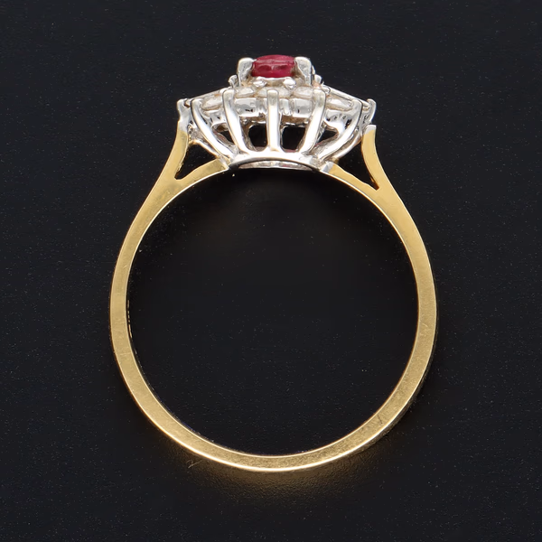 18ct 0.4ct Ruby and Diamond Ring