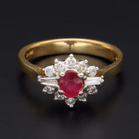 18ct 0.4ct Ruby and Diamond Ring