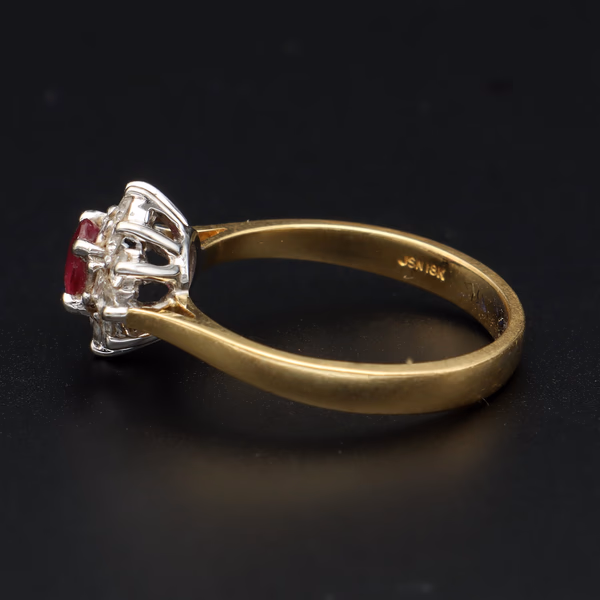 18ct 0.4ct Ruby and Diamond Ring