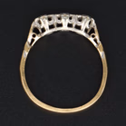 Mid 20th Century 18ct Gold Platinum Diamond Ring