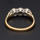 Mid 20th Century 18ct Gold Platinum Diamond Ring