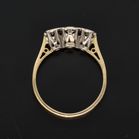 18ct Yellow Gold and Diamond Trilogy Ring