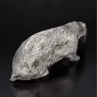Silver Model of a Badger