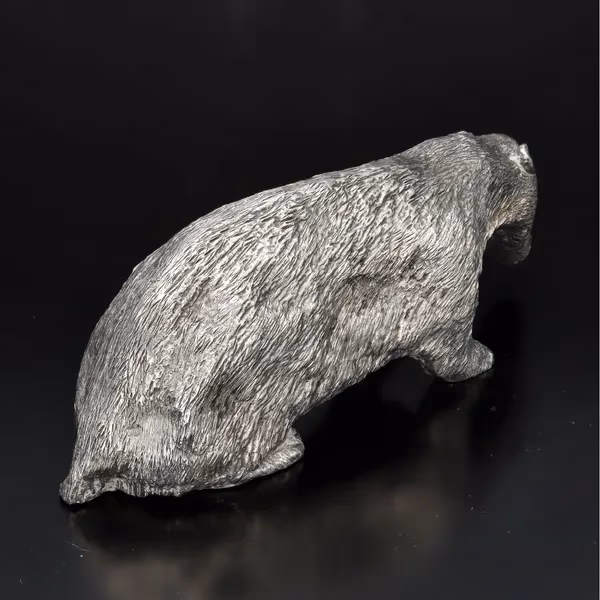 Silver Model of a Badger
