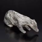 Silver Model of a Badger